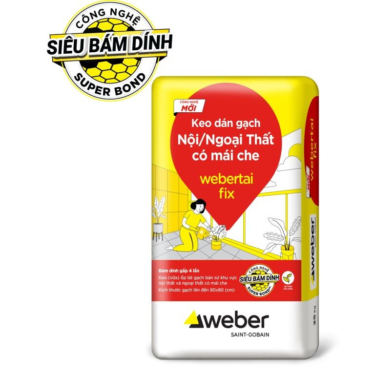Keo dán gạch Webertai Fix